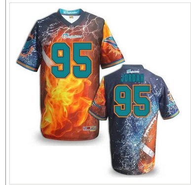 Miami Dolphins #95 JORDAN Men's Stitched NFL Elite Fanatical Version Jersey (9) Miami Dolphins #95 JORDAN Men's Stitched NFL Elite Fanatical Version Jersey (9)