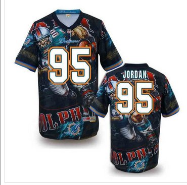 Miami Dolphins #95 JORDAN Men's Stitched NFL Elite Fanatical Version Jersey (1)