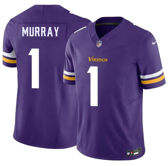Men's Minnesota Vikings #1 Kyler Murray Purple 2026 F.U.S.E. Vapor Untouchable Limited Stitched Jersey Men's Minnesota Vikings #1 Kyler Murray Purple 2026 F.U.S.E. Vapor Untouchable Limited Stitched Jersey