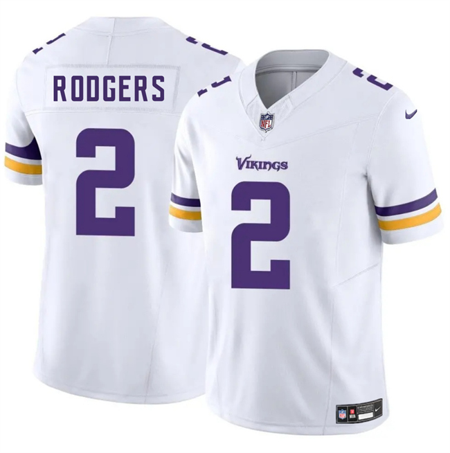 Men's Minnesota Vikings #2 Isaiah Rodgers White 2025 F.U.S.E. Vapor Untouchable Limited Stitched Jersey Men's Minnesota Vikings #2 Isaiah Rodgers White 2025 F.U.S.E. Vapor Untouchable Limited Stitched Jersey