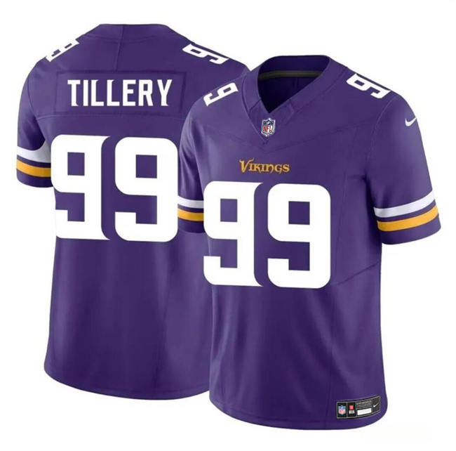 Men's Minnesota Vikings #99 Jerry Tillery Purple 2023 F.U.S.E. Vapor Untouchable Limited Stitched Jersey Men's Minnesota Vikings #99 Jerry Tillery Purple 2023 F.U.S.E. Vapor Untouchable Limited Stitched Jersey