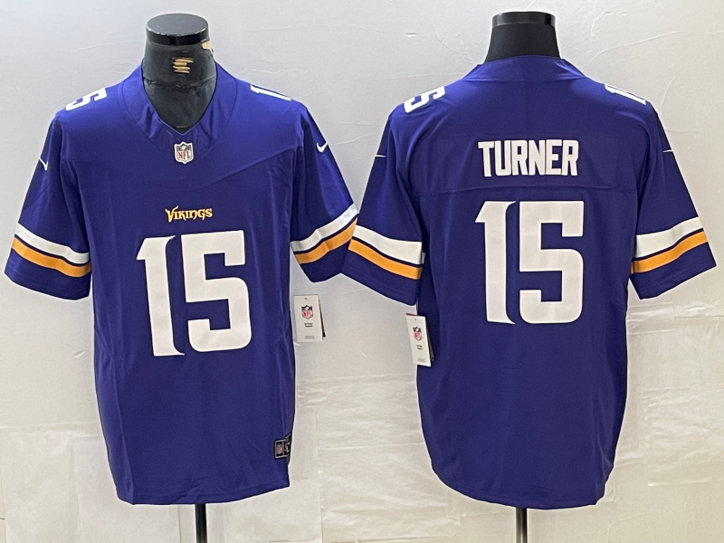Men's Minnesota Vikings #15 Dallas Turner Blue 2024 Draft Vapor Untouchable Limited Stitched Jersey Men's Minnesota Vikings #15 Dallas Turner Blue 2024 Draft Vapor Untouchable Limited Stitched Jersey