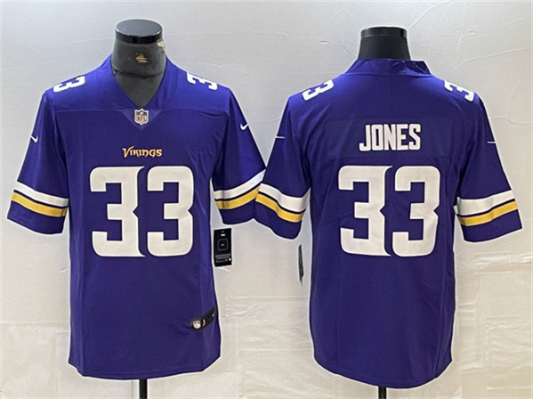 Men's Minnesota Vikings #33 Aaron Jones Purple Vapor Untouchable Limited Stitched Jersey Men's Minnesota Vikings #33 Aaron Jones Purple Vapor Untouchable Limited Stitched Jersey