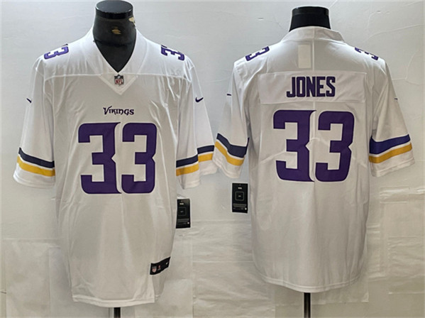 Men's Minnesota Vikings #33 Aaron Jones White Vapor Untouchable Limited Stitched Jersey Men's Minnesota Vikings #33 Aaron Jones White Vapor Untouchable Limited Stitched Jersey