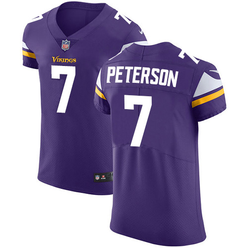 Nike Vikings #7 Patrick Peterson Purple Team Color Men's Stitched NFL Vapor Untouchable Elite Jersey Nike Vikings #7 Patrick Peterson Purple Team Color Men's Stitched NFL Vapor Untouchable Elite Jersey