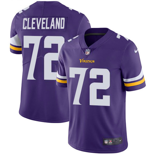 Nike Vikings #72 Ezra Cleveland Purple Team Color Men's Stitched NFL Vapor Untouchable Limited Jersey Nike Vikings #72 Ezra Cleveland Purple Team Color Men's Stitched NFL Vapor Untouchable Limited Jersey