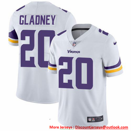 Nike Vikings #20 Jeff Gladney White Men's Stitched NFL Vapor Untouchable Limited Jersey