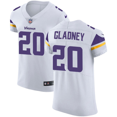Nike Vikings #20 Jeff Gladney White Men's Stitched NFL New Elite Jersey Nike Vikings #20 Jeff Gladney White Men's Stitched NFL New Elite Jersey