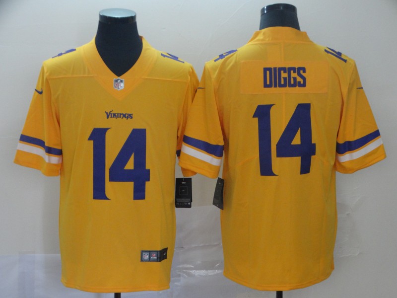 Nike Vikings 14 Stefon Diggs Gold Inverted Legend Limited Jersey Nike Vikings 14 Stefon Diggs Gold Inverted Legend Limited Jersey