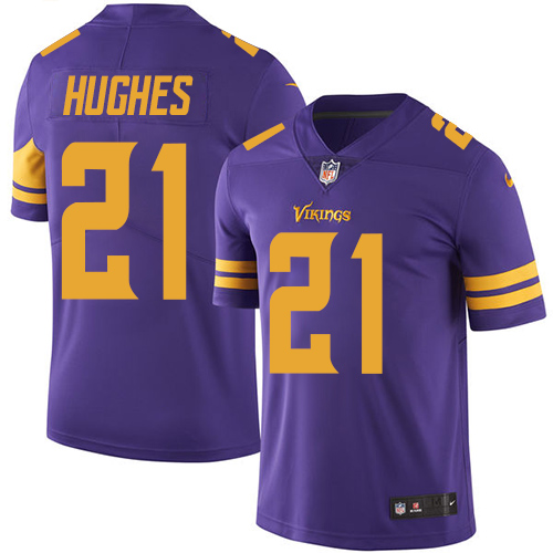 Nike Vikings #21 Mike Hughes Purple Men's Stitched NFL Limited Rush Jersey Nike Vikings #21 Mike Hughes Purple Men's Stitched NFL Limited Rush Jersey