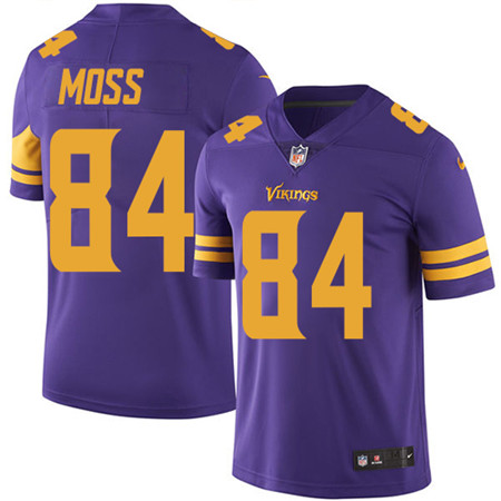 Nike Vikings #84 Randy Moss Purple Men's Stitched NFL Limited Rush Jersey Nike Vikings #84 Randy Moss Purple Men's Stitched NFL Limited Rush Jersey