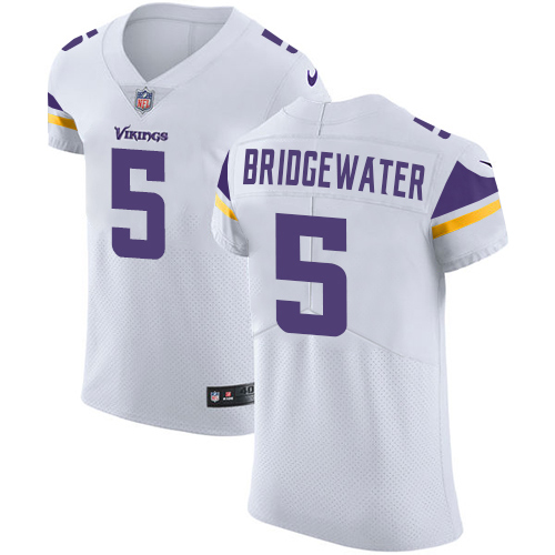 Nike Vikings #5 Teddy Bridgewater White Men's Stitched NFL Vapor Untouchable Elite Jersey Nike Vikings #5 Teddy Bridgewater White Men's Stitched NFL Vapor Untouchable Elite Jersey