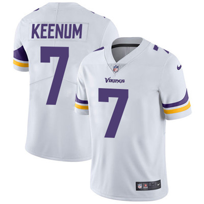 Nike Vikings #7 Case Keenum White Men's Stitched NFL Vapor Untouchable Limited Jersey Nike Vikings #7 Case Keenum White Men's Stitched NFL Vapor Untouchable Limited Jersey