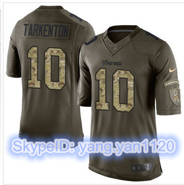 Nike Minnesota Vikings #10 Fran Tarkenton Green Men's Stitched NFL Limited Salute to Service Jersey Nike Minnesota Vikings #10 Fran Tarkenton Green Men's Stitched NFL Limited Salute to Service Jersey