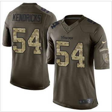 Nike Minnesota Vikings #54 Eric Kendricks Green Men's Stitched NFL Limited Salute to Service Jersey Nike Minnesota Vikings #54 Eric Kendricks Green Men's Stitched NFL Limited Salute to Service Jersey