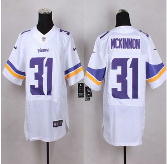 New Minnesota Vikings #31 Jerick McKinnon White Men's Stitched NFL Elite Jersey New Minnesota Vikings #31 Jerick McKinnon White Men's Stitched NFL Elite Jersey