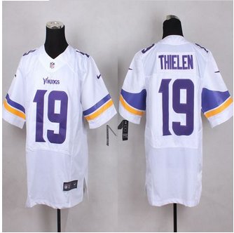 New Minnesota Vikings #19 Adam Thielen White Men's Stitched NFL Elite Jersey New Minnesota Vikings #19 Adam Thielen White Men's Stitched NFL Elite Jersey