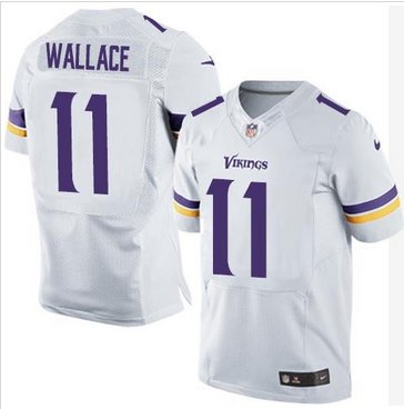 New Minnesota Vikings #11 Mike Wallace White Men's Stitched NFL Elite Jersey New Minnesota Vikings #11 Mike Wallace White Men's Stitched NFL Elite Jersey