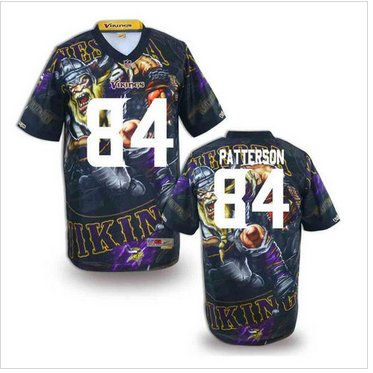 Minnesota Vikings #84 PATTERSON Men's Stitched NFL Elite Fanatical Version Jersey (1)