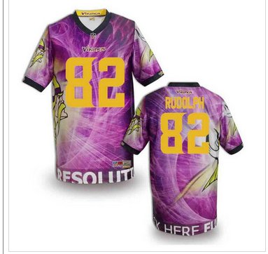 Minnesota Vikings #82 RUDOLPH Men's Stitched NFL Elite Fanatical Version Jersey (2)