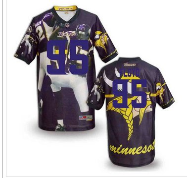 Minnesota Vikings #95 FLOYD Men's Stitched NFL Elite Fanatical Version Jersey (4)