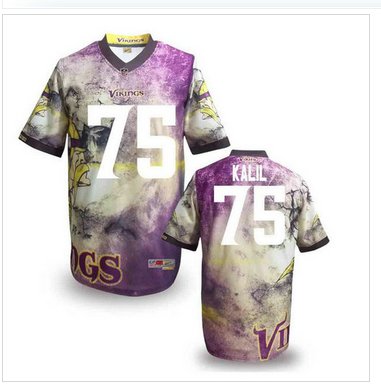 Minnesota Vikings #75 KALIL Men's Stitched NFL Elite Fanatical Version Jersey (9)