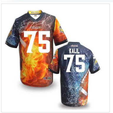Minnesota Vikings #75 KALIL Men's Stitched NFL Elite Fanatical Version Jersey (8)