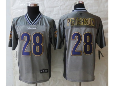 NEW Minnesota Vikings #28 Peterson Grey Jerseys(Vapor Elite)