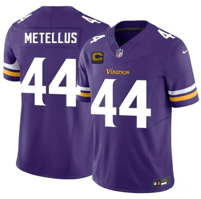 Men's Minnesota Vikings #44 Josh Metellus White 2026 F.U.S.E. 4-Star C Patch Vapor Untouchable Limited Stitched Jersey Men's Minnesota Vikings #44 Josh Metellus White 2026 F.U.S.E. 4-Star C Patch Vapor Untouchable Limited Stitched Jersey
