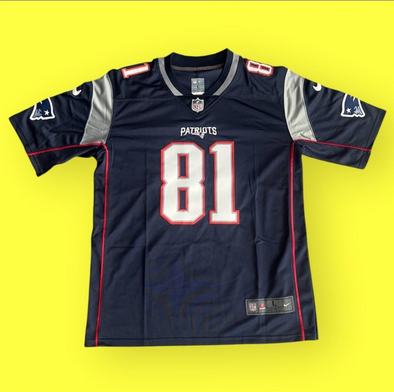 Men's NEW New England Patriots 81 Aaron Hernandez Blue Vapor Limited Jerseys Men's NEW New England Patriots 81 Aaron Hernandez Blue Vapor Limited Jerseys