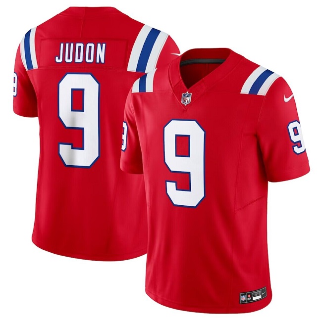 Men's New England Patriots #9 Matthew Judon Red 2023 F.U.S.E. Vapor Limited Stitched Football Jersey Men's New England Patriots #9 Matthew Judon Red 2023 F.U.S.E. Vapor Limited Stitched Football Jersey