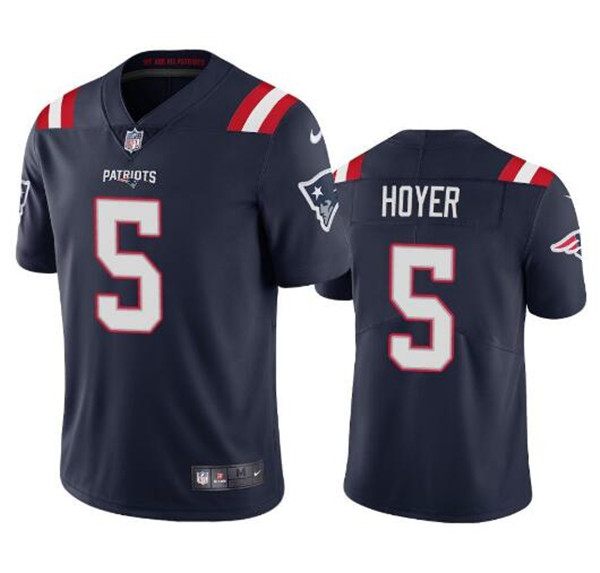 Men's New England Patriots #5 Brian Hoyer 2021 Navy Vapor Untouchable Limited Stitched Jersey Men's New England Patriots #5 Brian Hoyer 2021 Navy Vapor Untouchable Limited Stitched Jersey