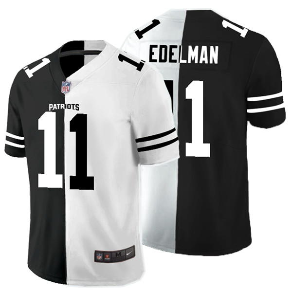 Nike Patriots 11 Julian Edelman Black And White Split Vapor Untouchable Limited Jersey Nike Patriots 11 Julian Edelman Black And White Split Vapor Untouchable Limited Jersey