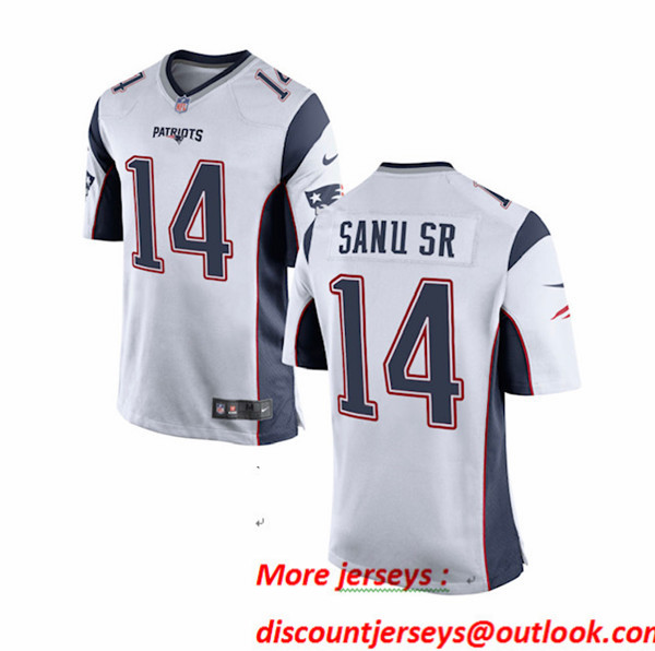 New England Patriots #14 Mohamed SANU SR White Vapor Limited Jersey New England Patriots #14 Mohamed SANU SR White Vapor Limited Jersey