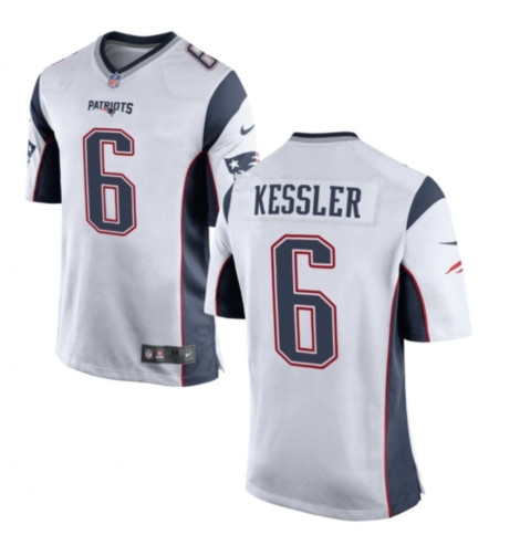 Men's Patriots #6 Cody Kessler Navy White Team Football Vapor Untouchable Limited Jersey
