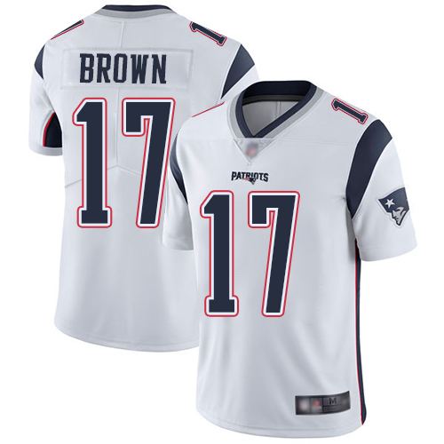 Patriots #17 Antonio Brown White Men's Stitched Football Vapor Untouchable Limited Jersey Patriots #17 Antonio Brown White Men's Stitched Football Vapor Untouchable Limited Jersey