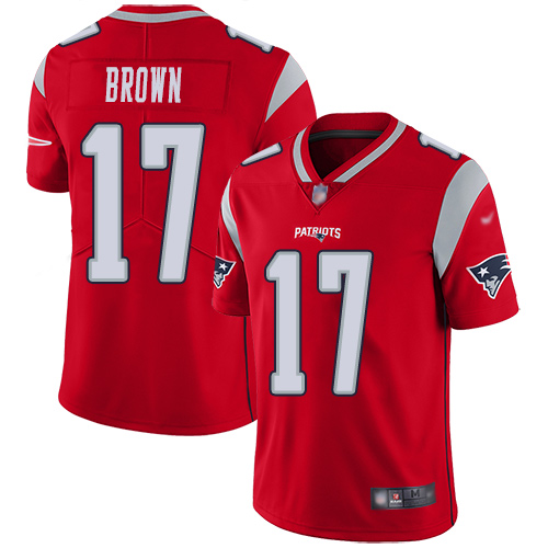 Patriots #17 Antonio Brown Red Men's Stitched Football Limited Inverted Legend Jersey Patriots #17 Antonio Brown Red Men's Stitched Football Limited Inverted Legend Jersey