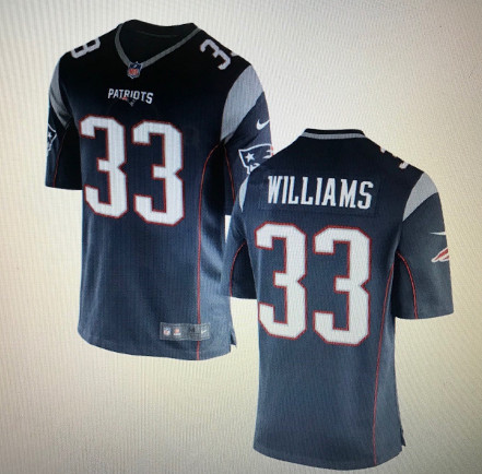 Patriots #33 Joejuan Williams Navy Vapor Limited Jersey Patriots #33 Joejuan Williams Navy Vapor Limited Jersey
