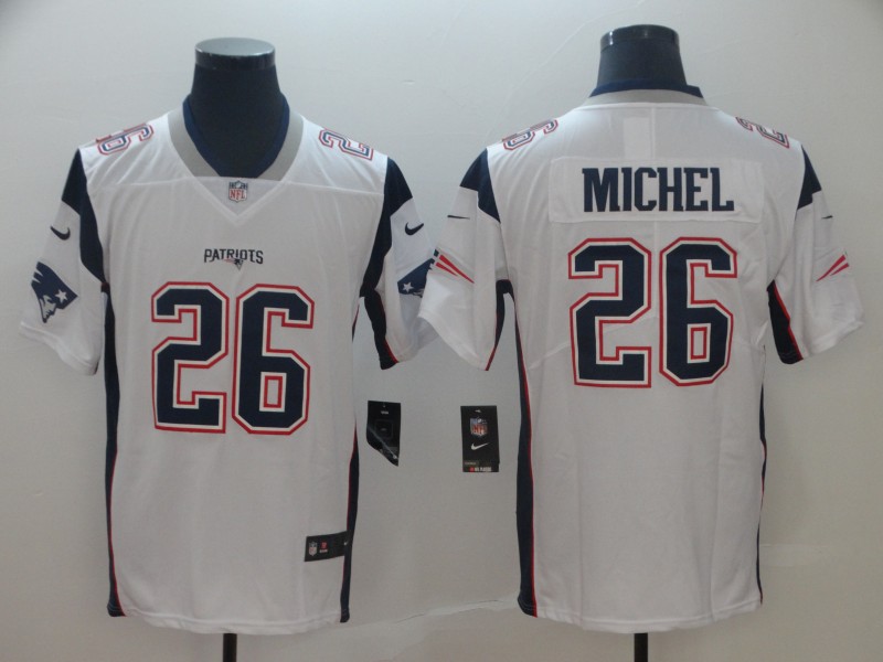 Nike Patriots 26 Sony Michel White Vapor Untouchable Limited Jersey Nike Patriots 26 Sony Michel White Vapor Untouchable Limited Jersey