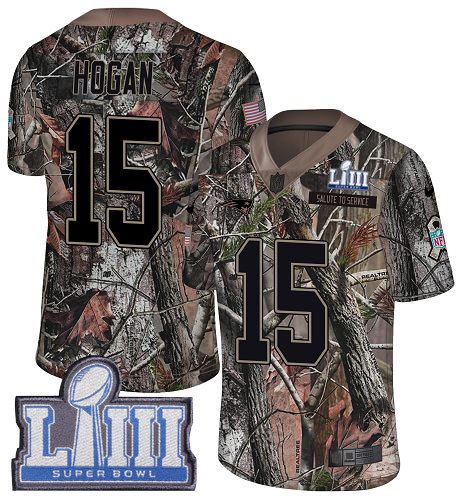 Nike Patriots #15 Chris Hogan Camo Super Bowl LIII Bound Men's Stitched NFL Limited Rush Realtree Jersey Nike Patriots #15 Chris Hogan Camo Super Bowl LIII Bound Men's Stitched NFL Limited Rush Realtree Jersey