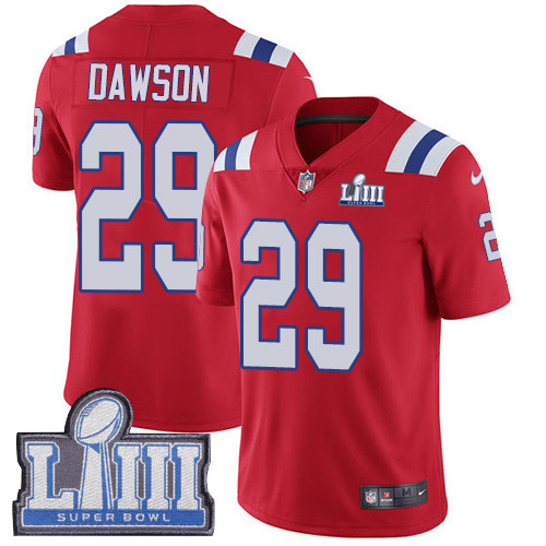 Nike Patriots #29 Duke Dawson Red Alternate Super Bowl LIII Bound Men's Stitched NFL Vapor Untouchable Limited Jersey Nike Patriots #29 Duke Dawson Red Alternate Super Bowl LIII Bound Men's Stitched NFL Vapor Untouchable Limited Jersey