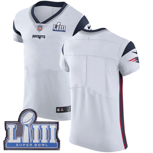 Nike Patriots Blank White Super Bowl LIII Bound Men's Stitched NFL Vapor Untouchable Elite Jersey Nike Patriots Blank White Super Bowl LIII Bound Men's Stitched NFL Vapor Untouchable Elite Jersey