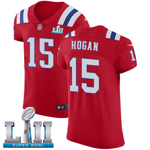 Nike Patriots #15 Chris Hogan Red Alternate Super Bowl LII Men's Stitched NFL Vapor Untouchable Elite Jersey Nike Patriots #15 Chris Hogan Red Alternate Super Bowl LII Men's Stitched NFL Vapor Untouchable Elite Jersey