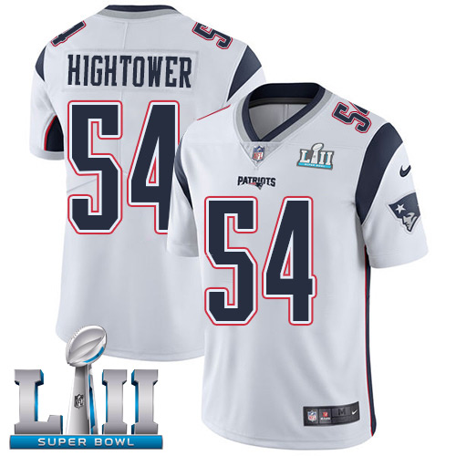 Nike Patriots #54 Dont'a Hightower White Super Bowl LII Men's Stitched NFL Vapor Untouchable Limited Jersey Nike Patriots #54 Dont'a Hightower White Super Bowl LII Men's Stitched NFL Vapor Untouchable Limited Jersey