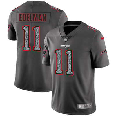 Nike Patriots #11 Julian Edelman Gray Static Men's NFL Vapor Untouchable Game Jersey Nike Patriots #11 Julian Edelman Gray Static Men's NFL Vapor Untouchable Game Jersey