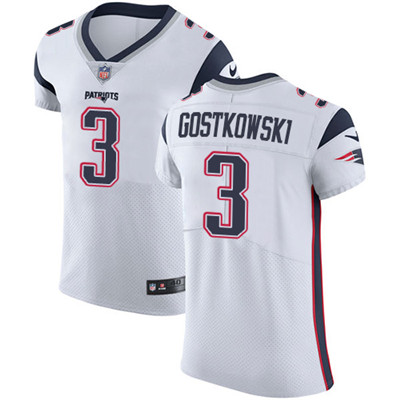 Nike Patriots #3 Stephen Gostkowski White Men's Stitched NFL Vapor Untouchable Elite Jersey Nike Patriots #3 Stephen Gostkowski White Men's Stitched NFL Vapor Untouchable Elite Jersey