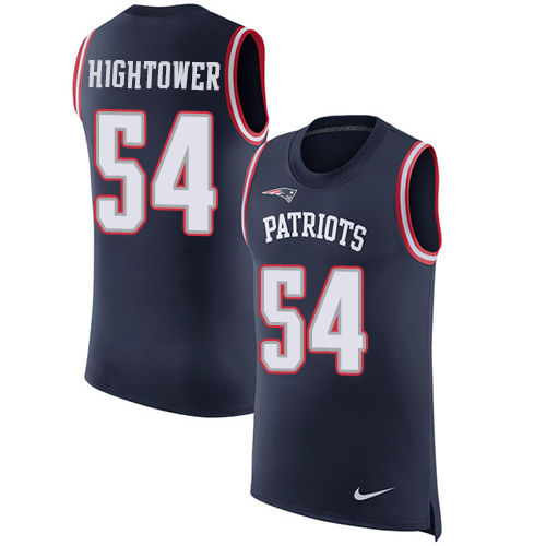 Nike Patriots #54 Dont'a Hightower Navy Blue Team Color Men's Stitched NFL Limited Rush Tank Top Jersey Nike Patriots #54 Dont'a Hightower Navy Blue Team Color Men's Stitched NFL Limited Rush Tank Top Jersey