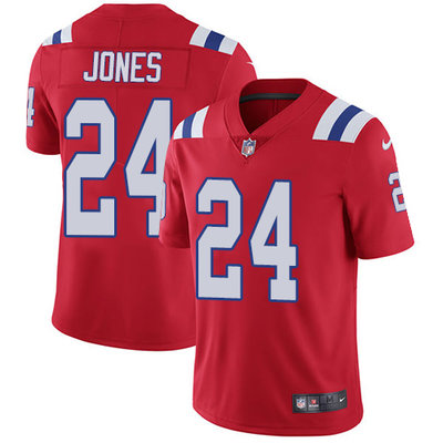 Nike Patriots #24 Cyrus Jones Red Alternate Men's Stitched NFL Vapor Untouchable Limited Jersey Nike Patriots #24 Cyrus Jones Red Alternate Men's Stitched NFL Vapor Untouchable Limited Jersey