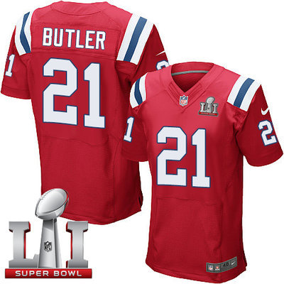 Nike Patriots #21 Malcolm Butler Red Alternate Super Bowl LI 51 Men's Stitched NFL Elite Jersey Nike Patriots #21 Malcolm Butler Red Alternate Super Bowl LI 51 Men's Stitched NFL Elite Jersey