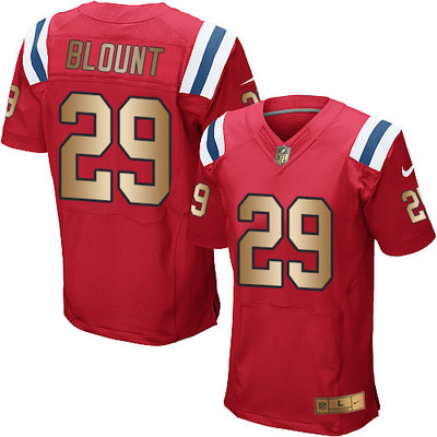 Nike Patriots #29 LeGarrette Blount Red Alternate Men's Stitched NFL Elite Gold Jersey Nike Patriots #29 LeGarrette Blount Red Alternate Men's Stitched NFL Elite Gold Jersey